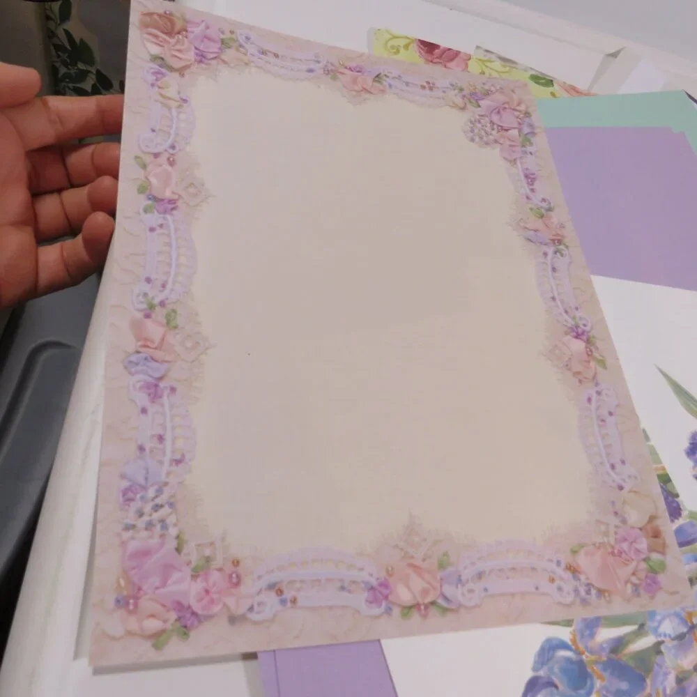 Scrapbook purples vintage